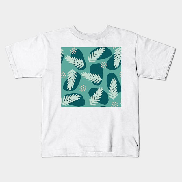 Spring Pattern Art Collection 12 Kids T-Shirt by marknprints